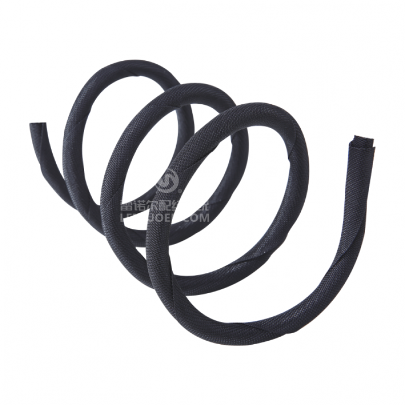 开口自卷式纺织套管